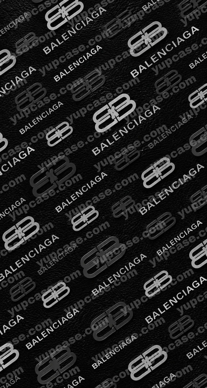 Black BB Monogram – Siyah Premium Desenli Telefon Kılıfı telefon kılıfı