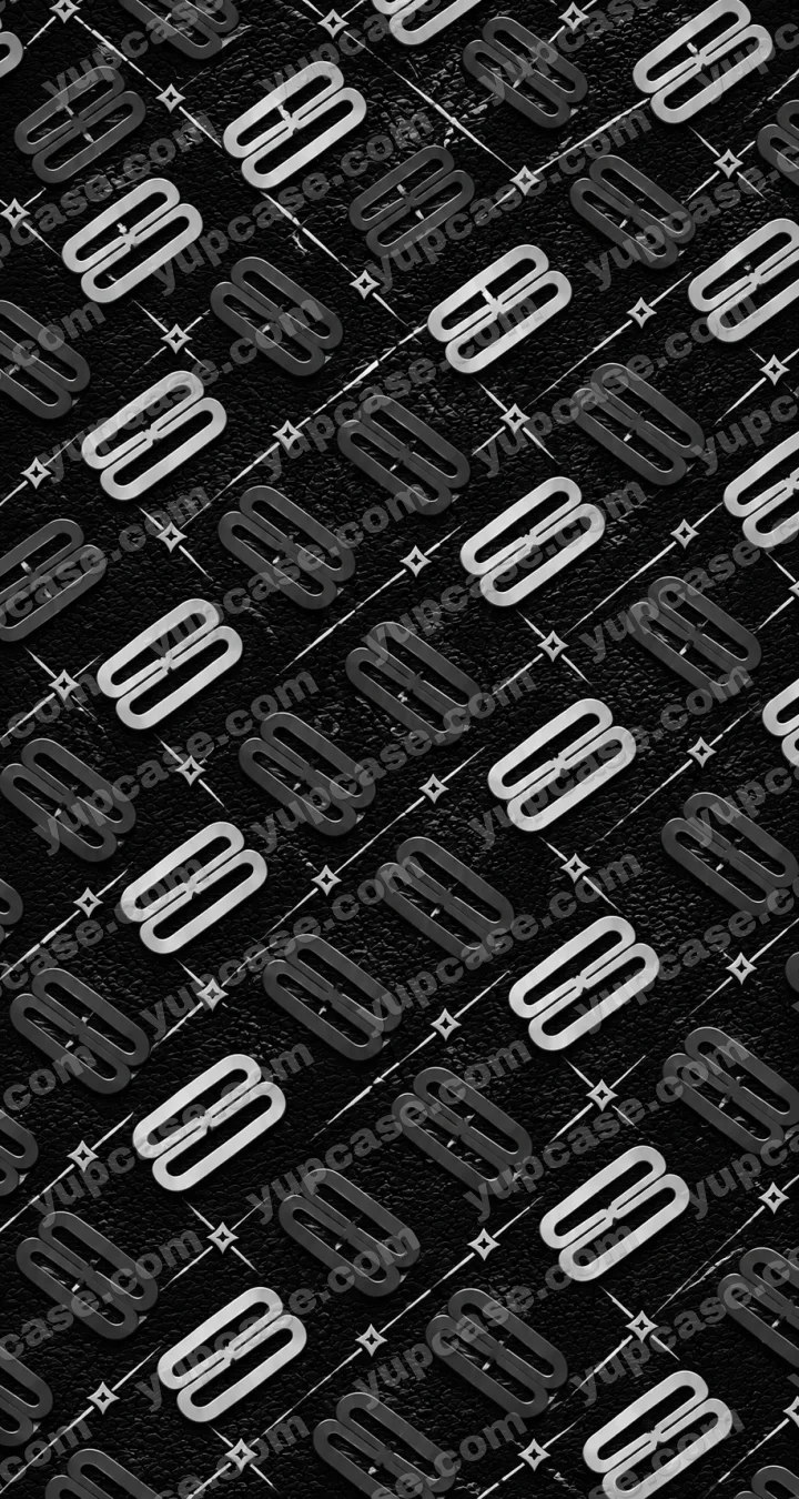 Black Emblem – Siyah Premium Geometrik Desenli Telefon Kılıfı telefon kılıfı