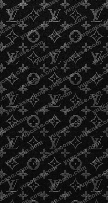 Black Monogram – Siyah Premium Desenli Telefon Kılıfı telefon kılıfı