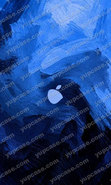 Blue Brush – Mavi Fırça Dokulu Minimalist Telefon Kılıfı telefon kılıfı