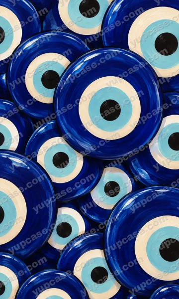 Blue Evil Eye – Mavi Nazar Boncuğu Desenli Telefon Kılıfı telefon kılıfı