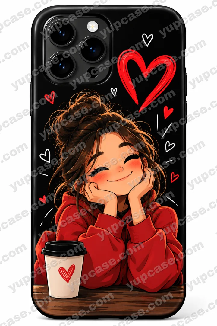 Blush Girl – Komik Anime Kız Telefon Kılıfı telefon kılıfı