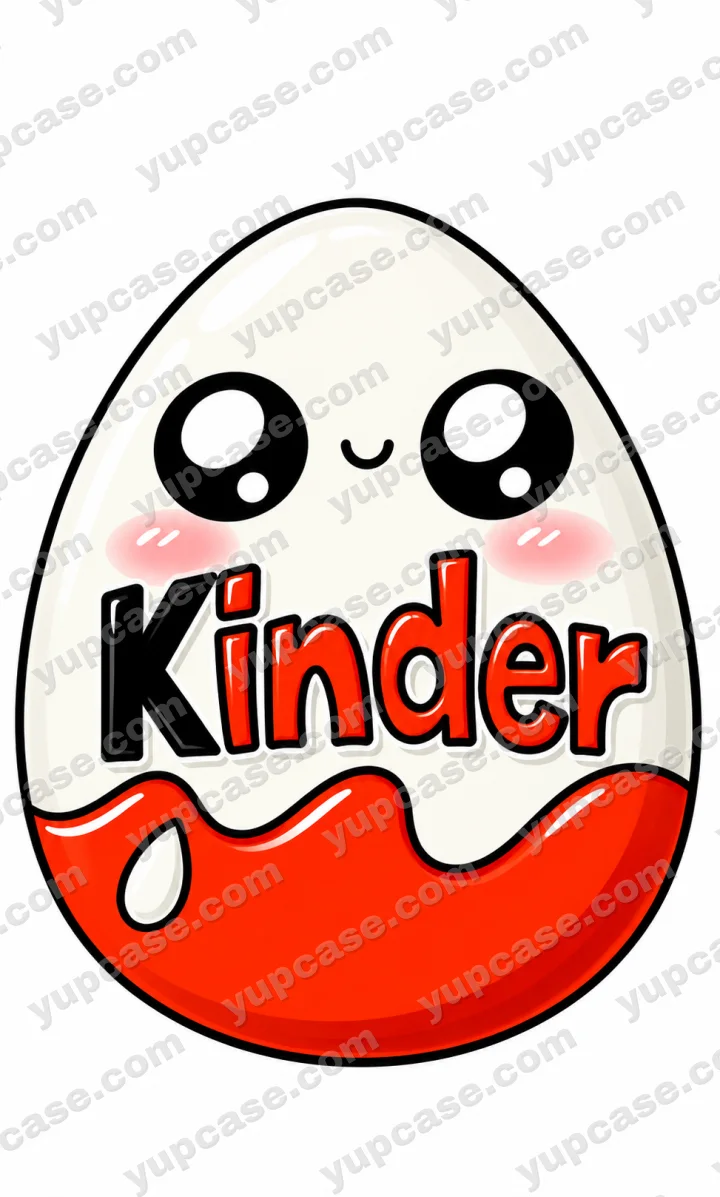 Cute Kinder Egg – Sevimli Yumurta Telefon Kılıfı Tasarımı telefon kılıfı