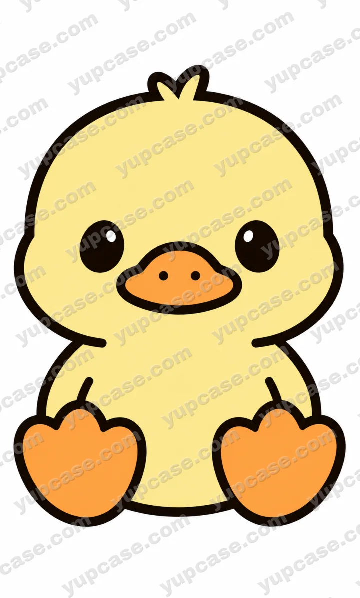 Cute Yellow Duck – Sevimli Sarı Ördek Telefon Kılıfı telefon kılıfı