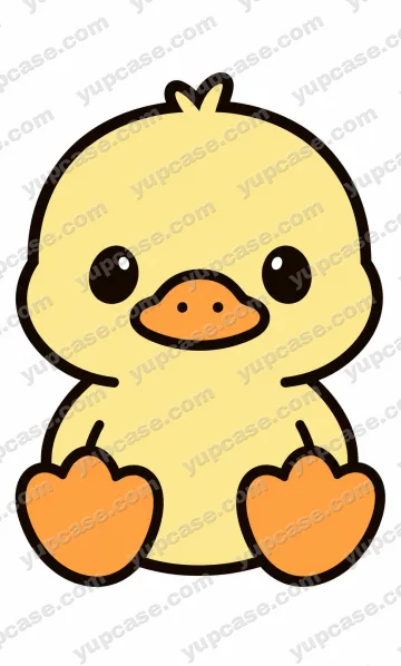 Cute Yellow Duck – Sevimli Sarı Ördek Telefon Kılıfı telefon kılıfı