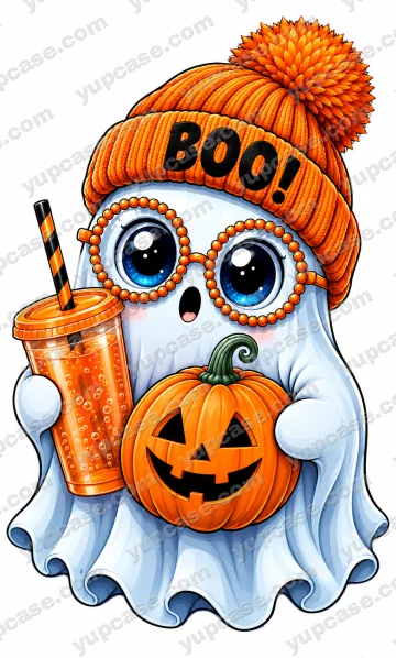 Halloween Boo Ghost – Balkabaklı Sevimli Hayalet Telefon Kılıfı telefon kılıfı