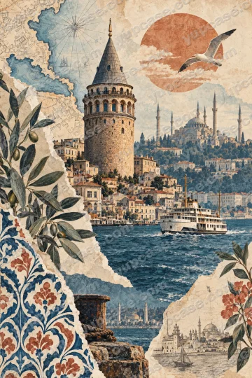 İstanbul Premium Kartpostal telefon kılıfı