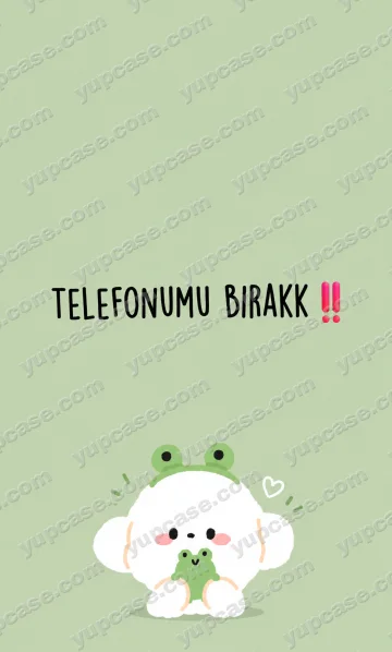 Kurbağa Şapkalı Sevimli Karakter Telefon Kılıfı telefon kılıfı