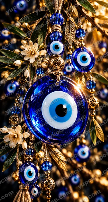 Nazar Aura – Mavi Nazar Boncuğu Telefon Kılıfı telefon kılıfı