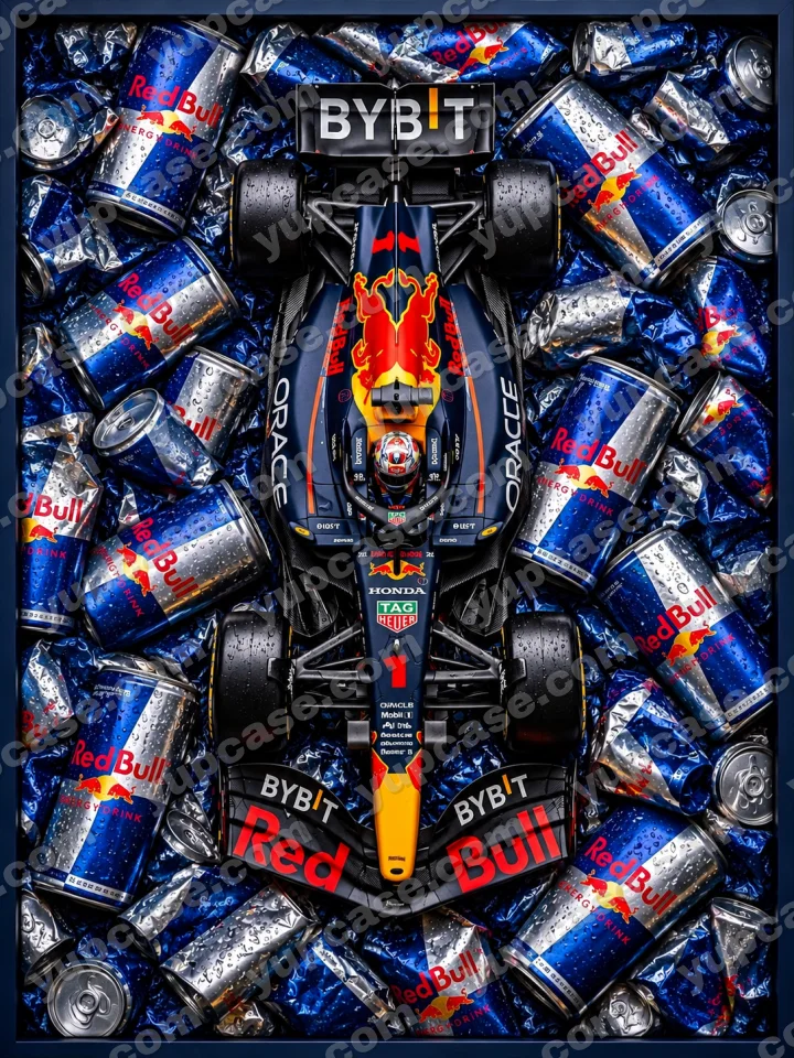 Red Bull Racing Energy – F1 Yarış Arabası ve Enerji İçeceği Desenli Telefon Kılıfı telefon kılıfı
