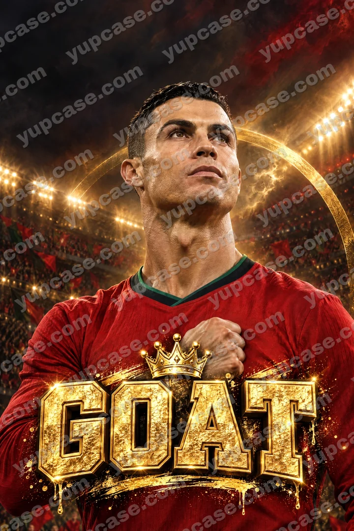 Ronaldo GOAT Sinematik telefon kılıfı