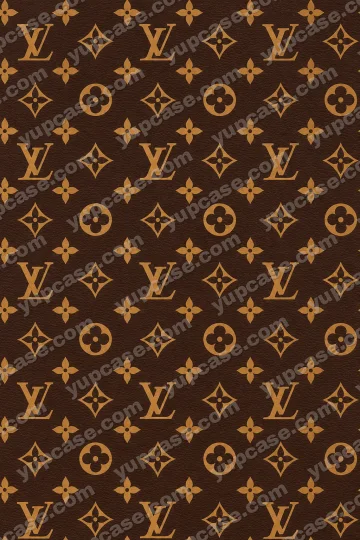 Royal Monogram – Kahverengi Lüks Desenli Telefon Kılıfı telefon kılıfı