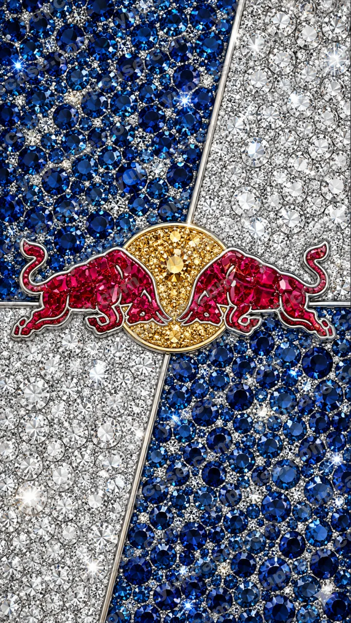 Sapphire & Ruby Bull – Lacivert ve Yakut Taşlı Boğa Telefon Kılıfı telefon kılıfı