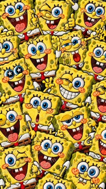 SpongeBob Smile Patch – Sarı Sünger Karakterli Nakış Efektli Telefon Kılıfı telefon kılıfı