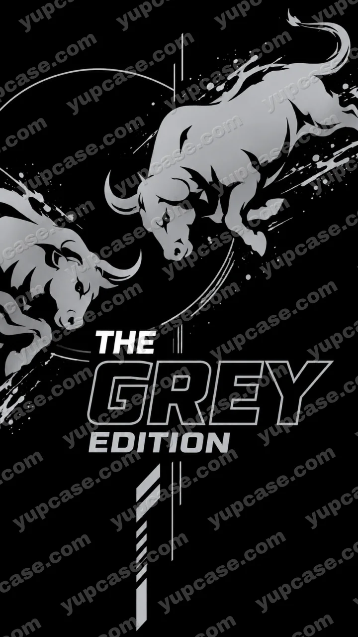 The Grey Edition – Gümüş Gri Boğa Tasarımlı Telefon Kılıfı telefon kılıfı