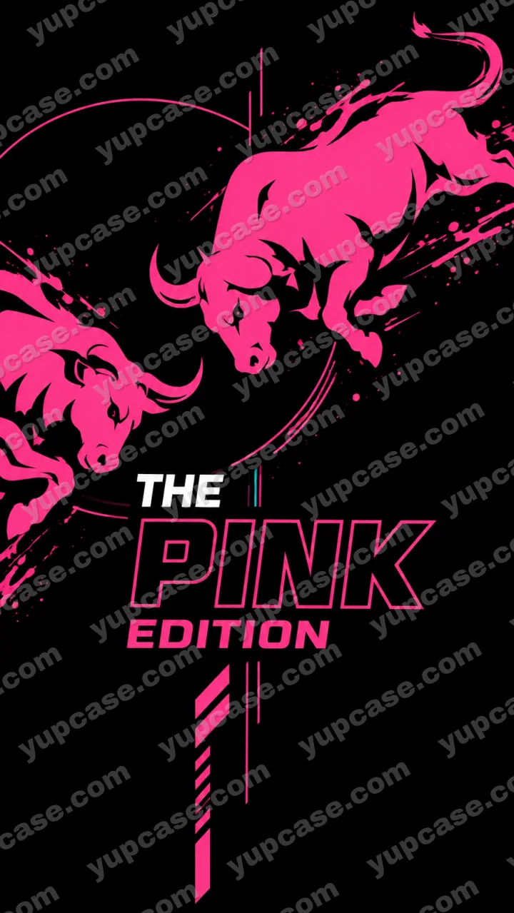 The Pink Edition – Neon Pembe Boğa Tasarımlı Telefon Kılıfı telefon kılıfı