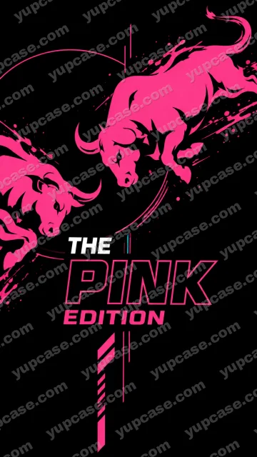 The Pink Edition – Neon Pembe Boğa Tasarımlı Telefon Kılıfı telefon kılıfı